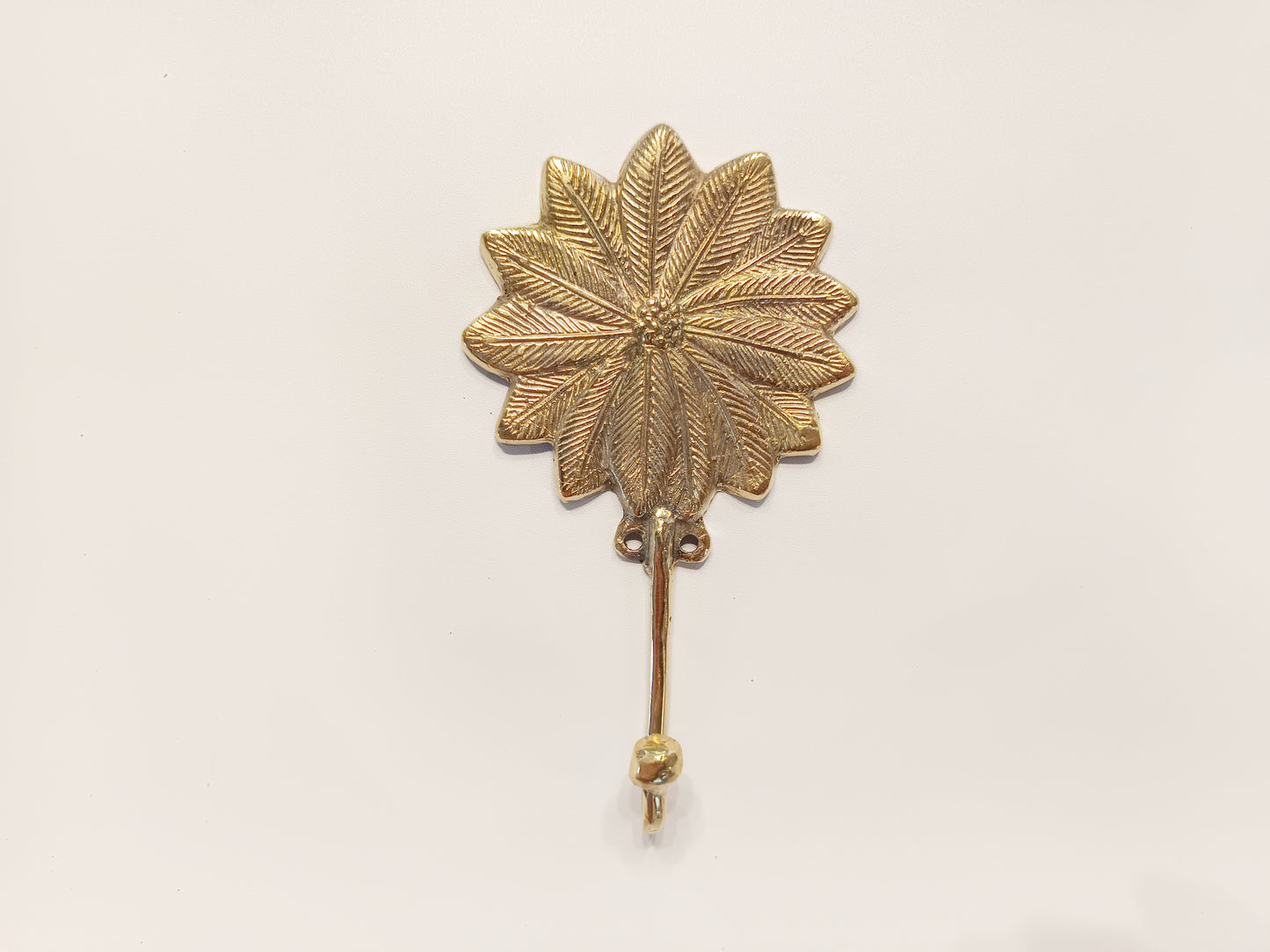 Dandelion brass wall hook, antique brass flower coat rack