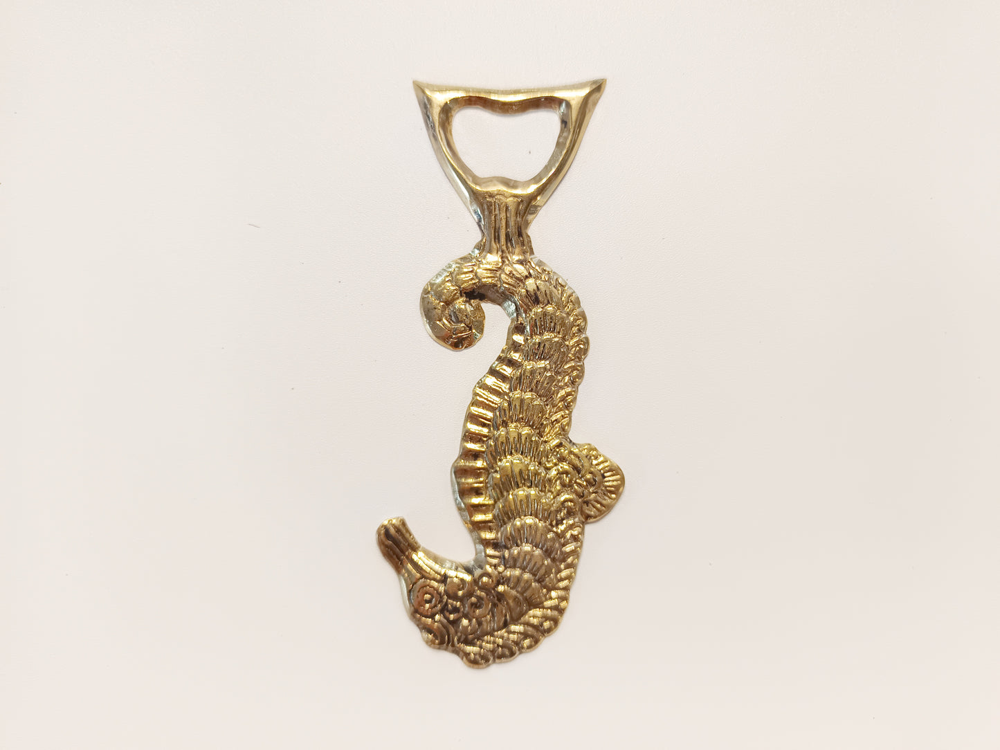 Seadragon brass bottle opener, antique brass dragon of sea beer cap opener