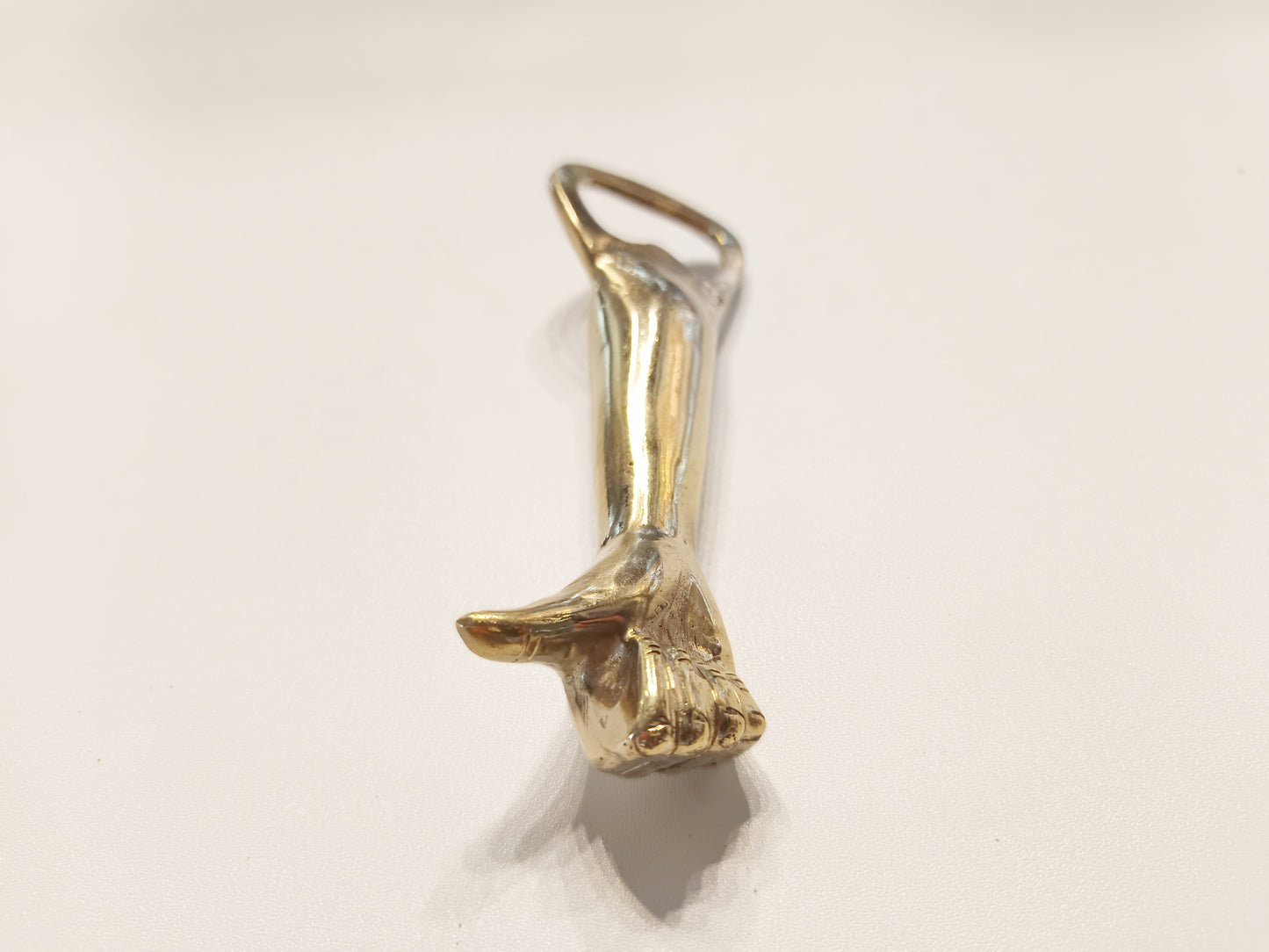 Thumbs up brass bottle opener, antique brass approval sign beer cap opener .