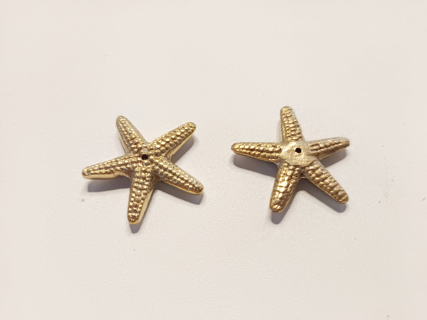 Brass small starfish incense stick holder, set of 2