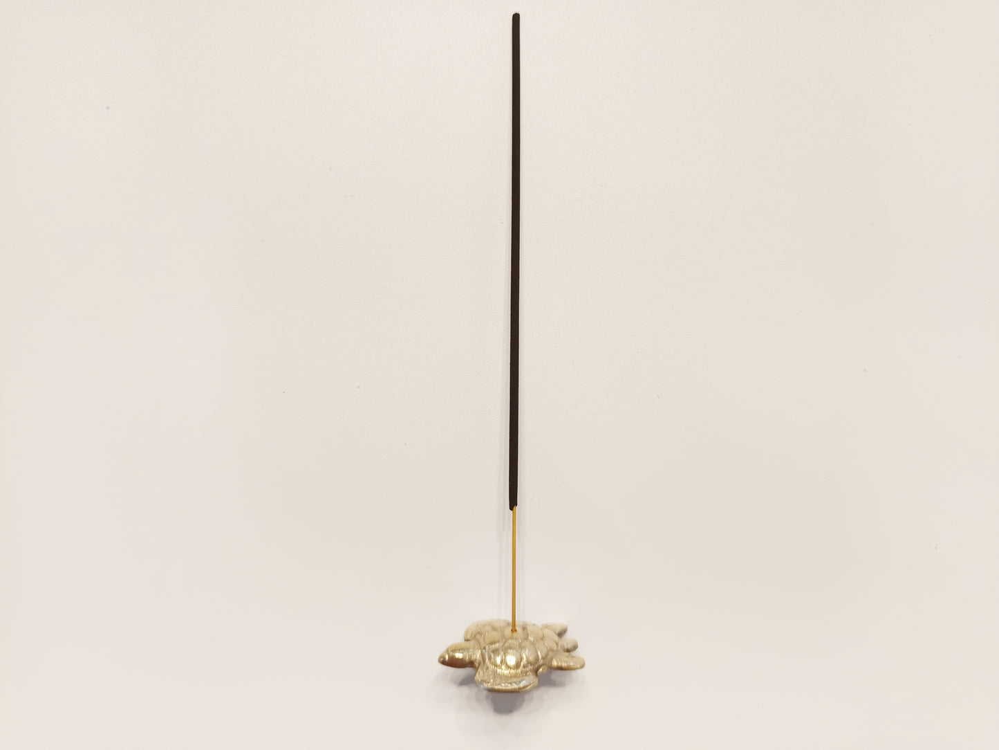 Brass small turtle incense stick holder, set of 2