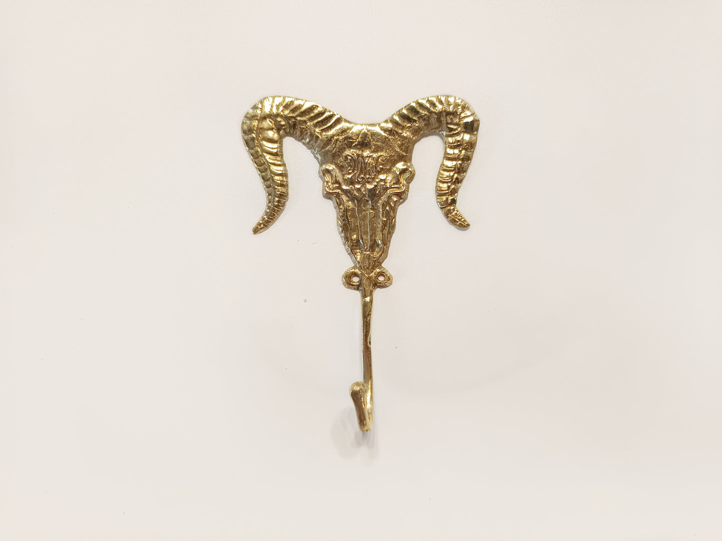 Evil goat brass wall hook, antique brass devil goat coat rack (Copy)