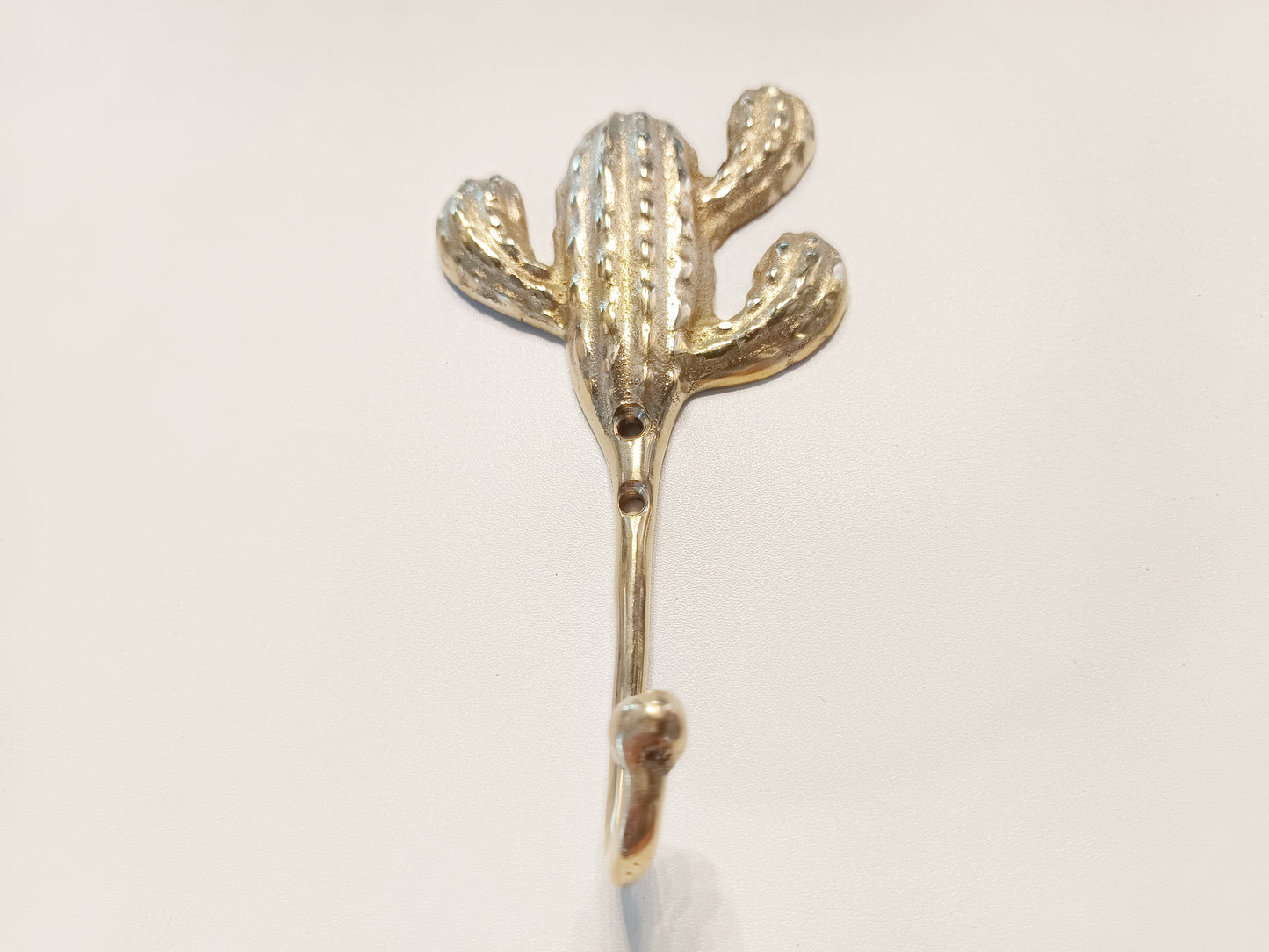 Cactus brass wall hook, antique brass cacti coat rack