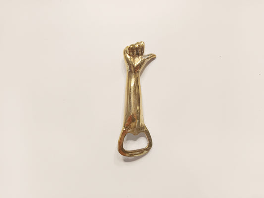 Thumbs up brass bottle opener, antique brass approval sign beer cap opener .