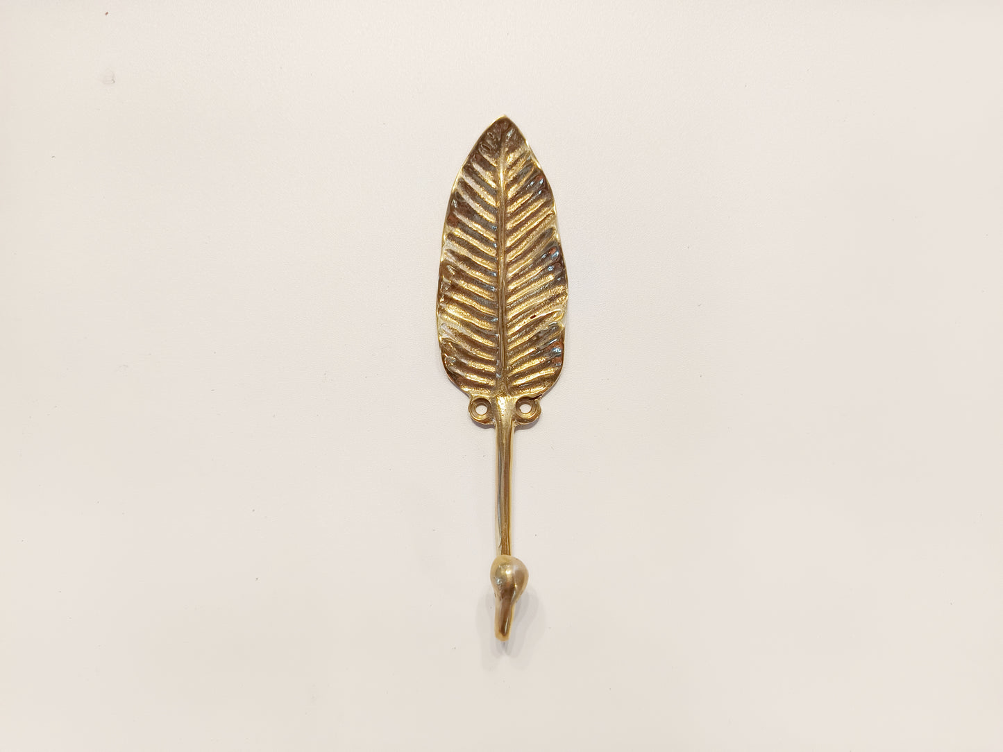 Banana leaf brass wall hook, antique brass tree leaf coat rack.