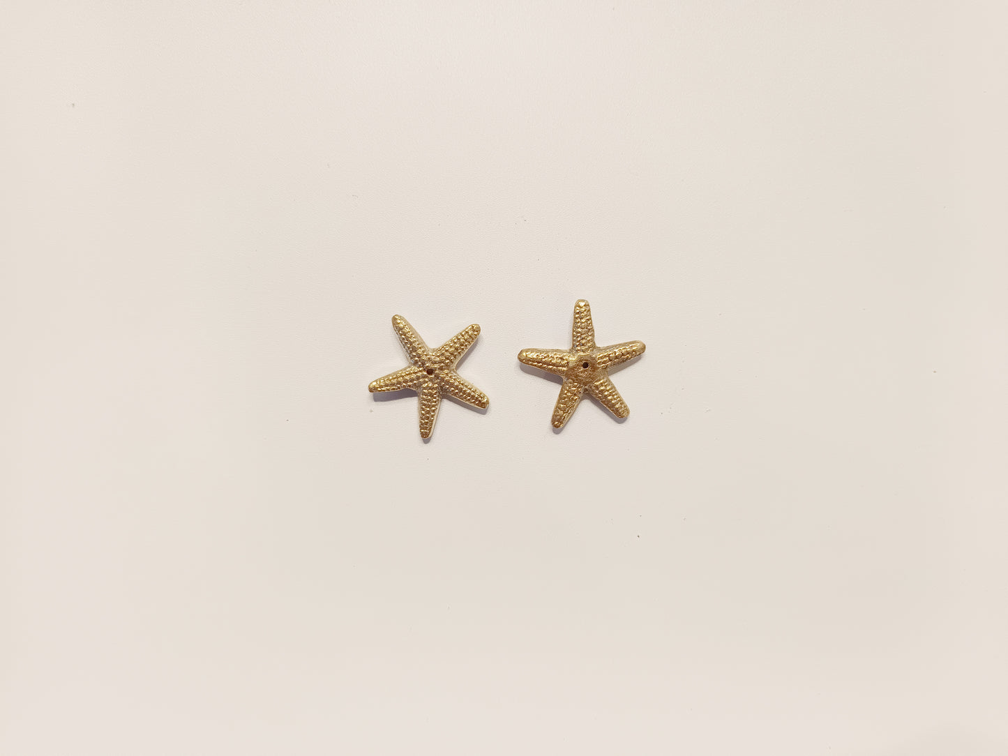 Brass small starfish incense stick holder, set of 2