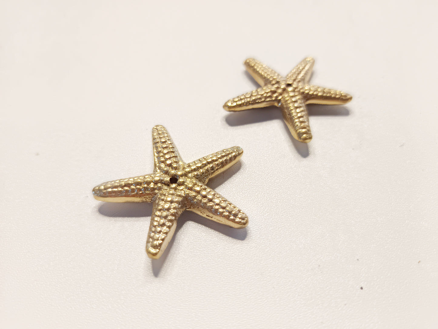 Brass small starfish incense stick holder, set of 2