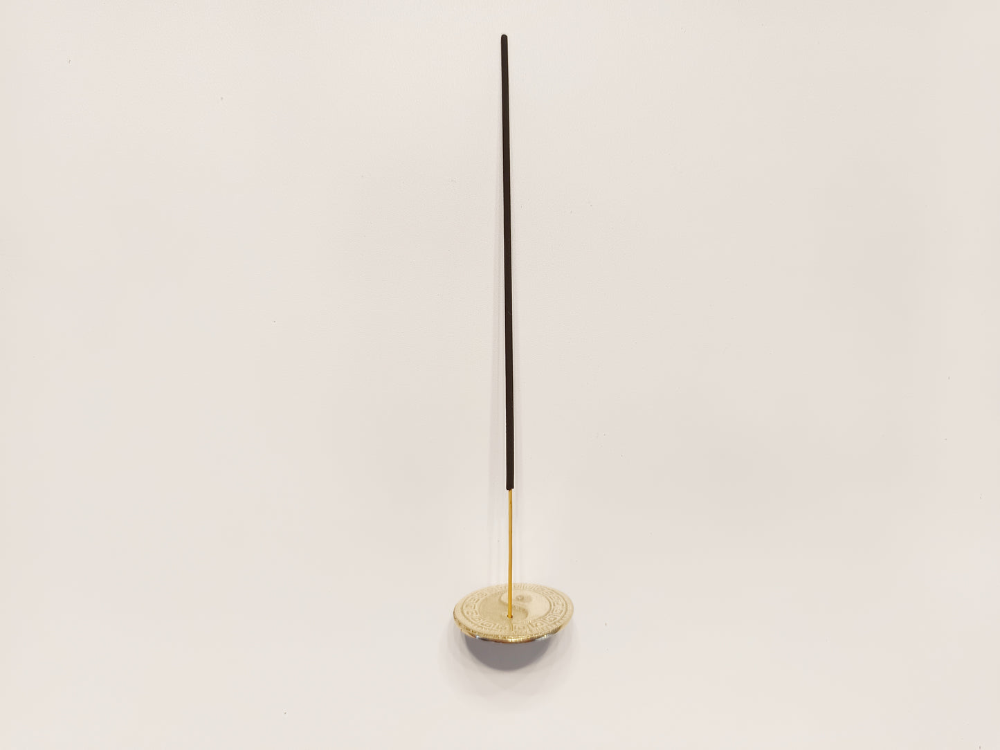 Brass small yin yang incense stick holder, set of 2